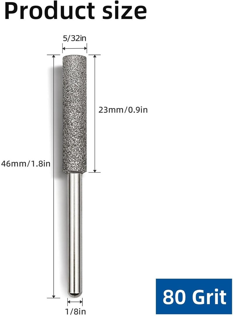 UF-SHARP CBN Chainsaw Sharpener Bits, 5/32 Inch, 3-Pack, for Carbide & Steel Chain Saws (5/32 inch) - Image 3